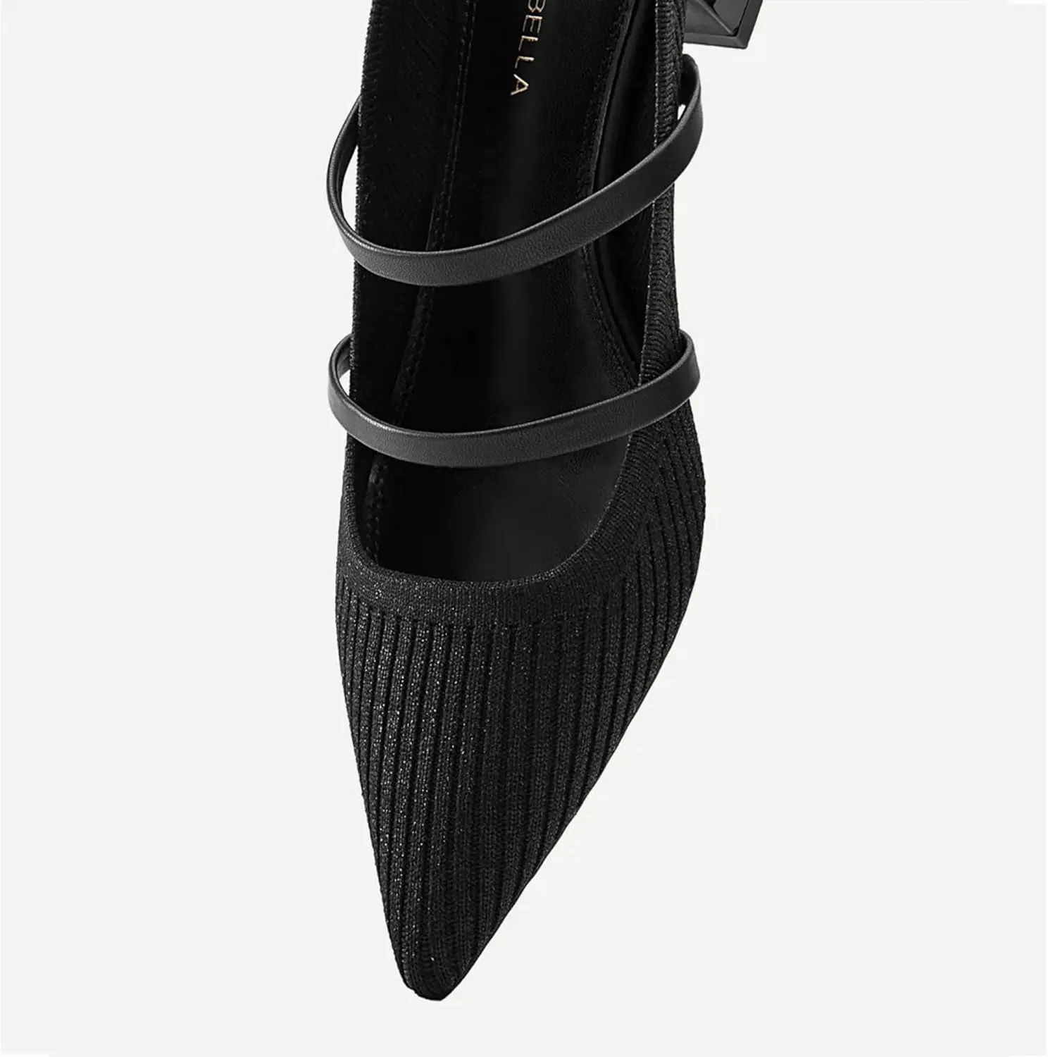 Commute Pointed Toe Solid Color Heeled Mules