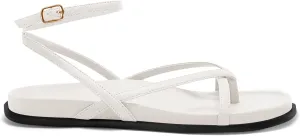 Coutgo Womens Strappy Flat Sandals Comfortable Flip Flop Footbed Sandals Ankle Strap Summer Beach Shoes