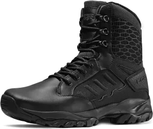 CQR Men's Military Tactical Boots, Lightweight 6 Inches Combat Boots, Durable EDC Outdoor Work Boots