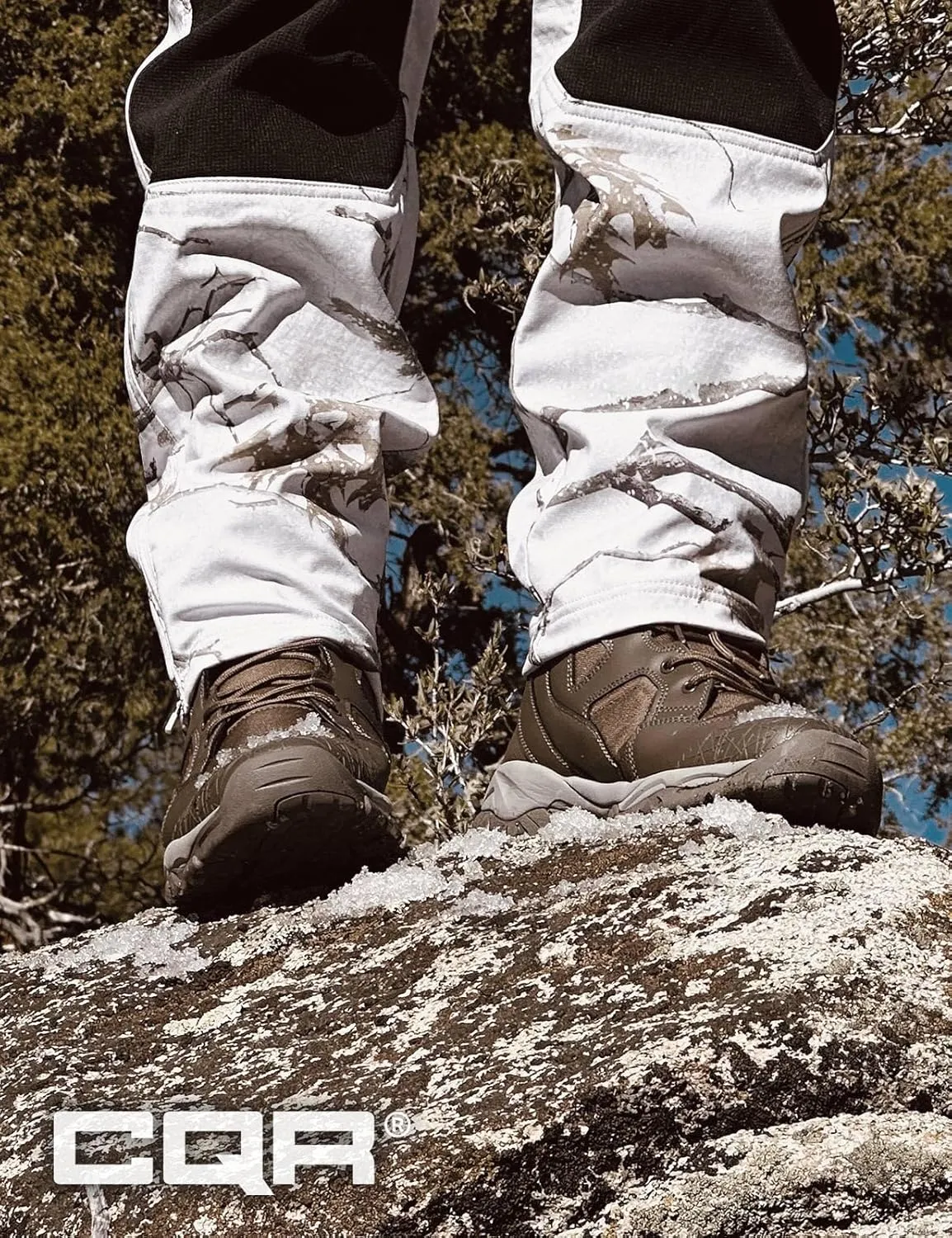 CQR Men's Military Tactical Boots, Lightweight 6 Inches Combat Boots, Durable EDC Outdoor Work Boots