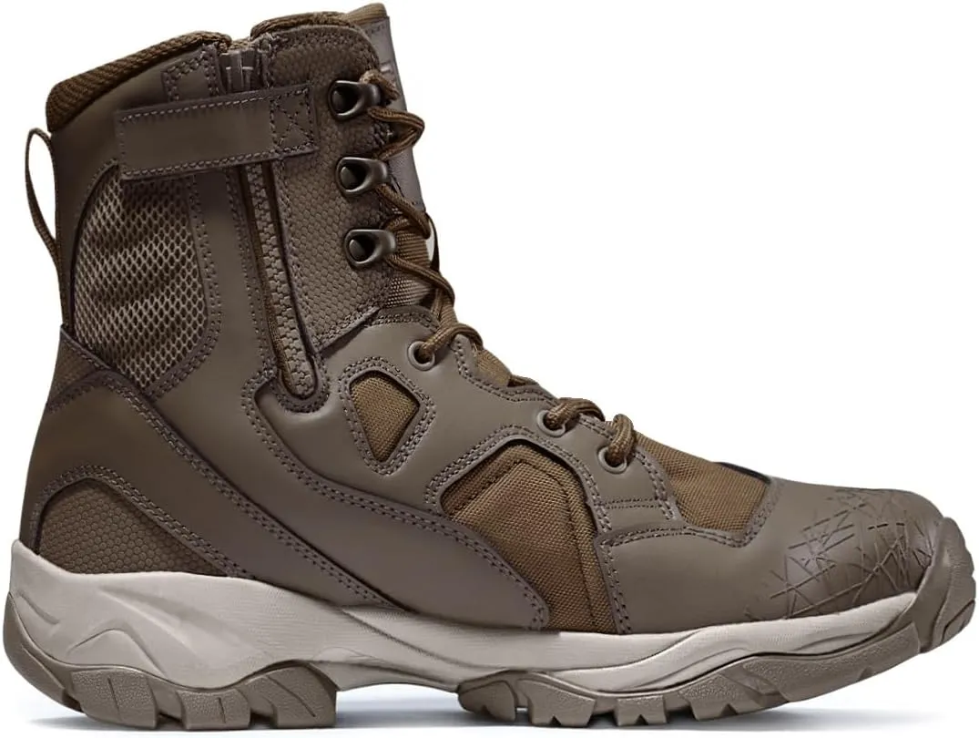 CQR Men's Military Tactical Boots, Lightweight 6 Inches Combat Boots, Durable EDC Outdoor Work Boots