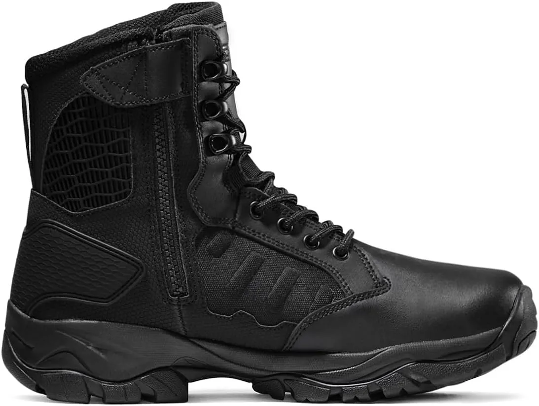 CQR Men's Military Tactical Boots, Lightweight 6 Inches Combat Boots, Durable EDC Outdoor Work Boots