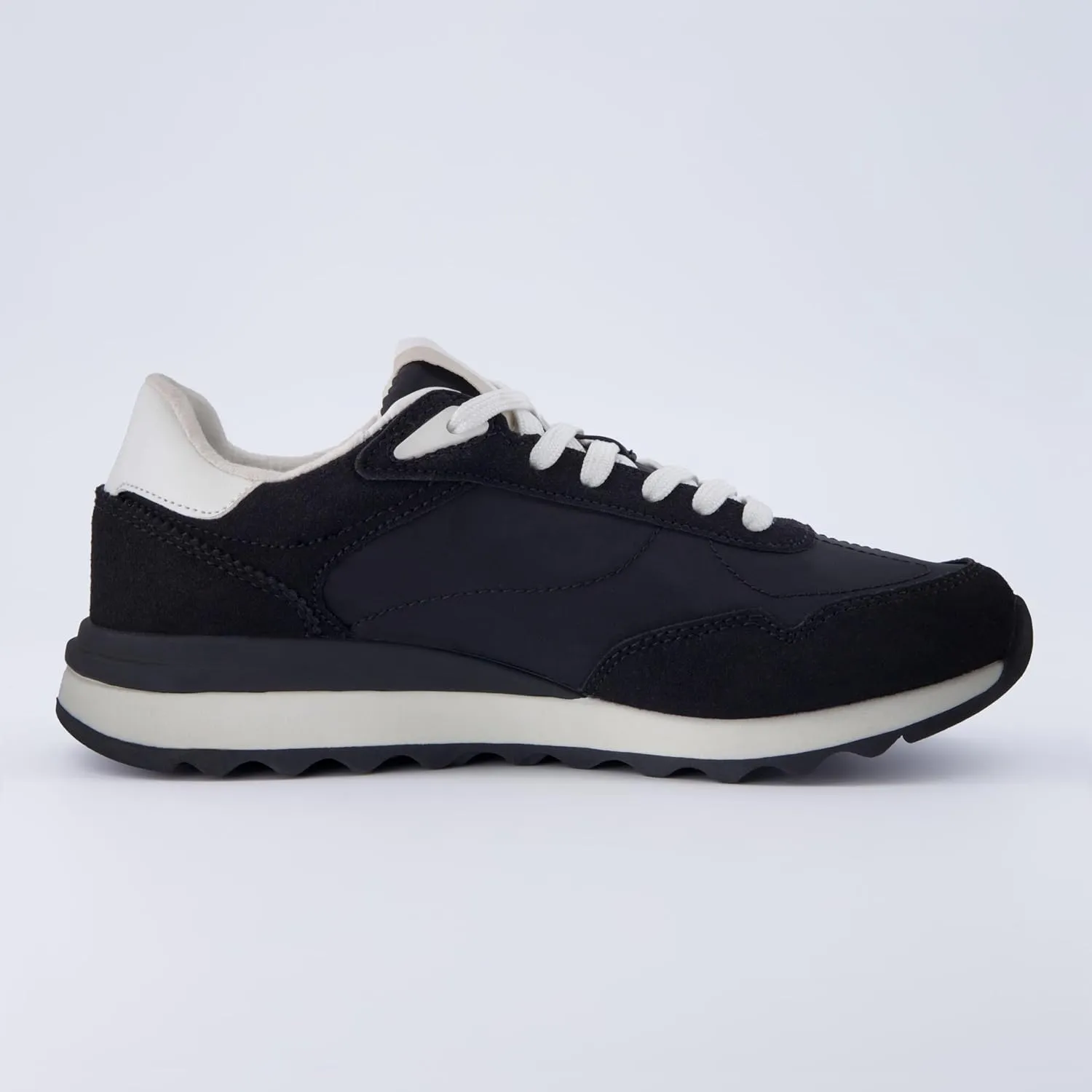 CUSHIONAIRE Women's Kicks lace up Nylon Sneaker  Comfort Foam, Wide Widths Available