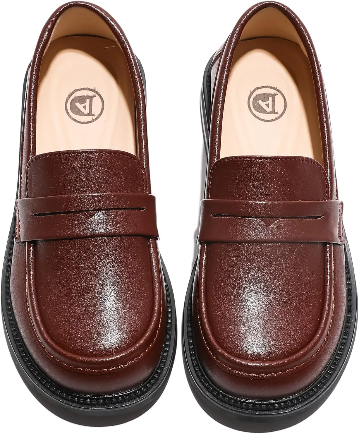 DADAWEN Girl's Loafers Slip On Round Toe Oxford Shoes Flats Church School Uniform Dress Shoes for Girls (Toddler/Little Kid/Big Kid)