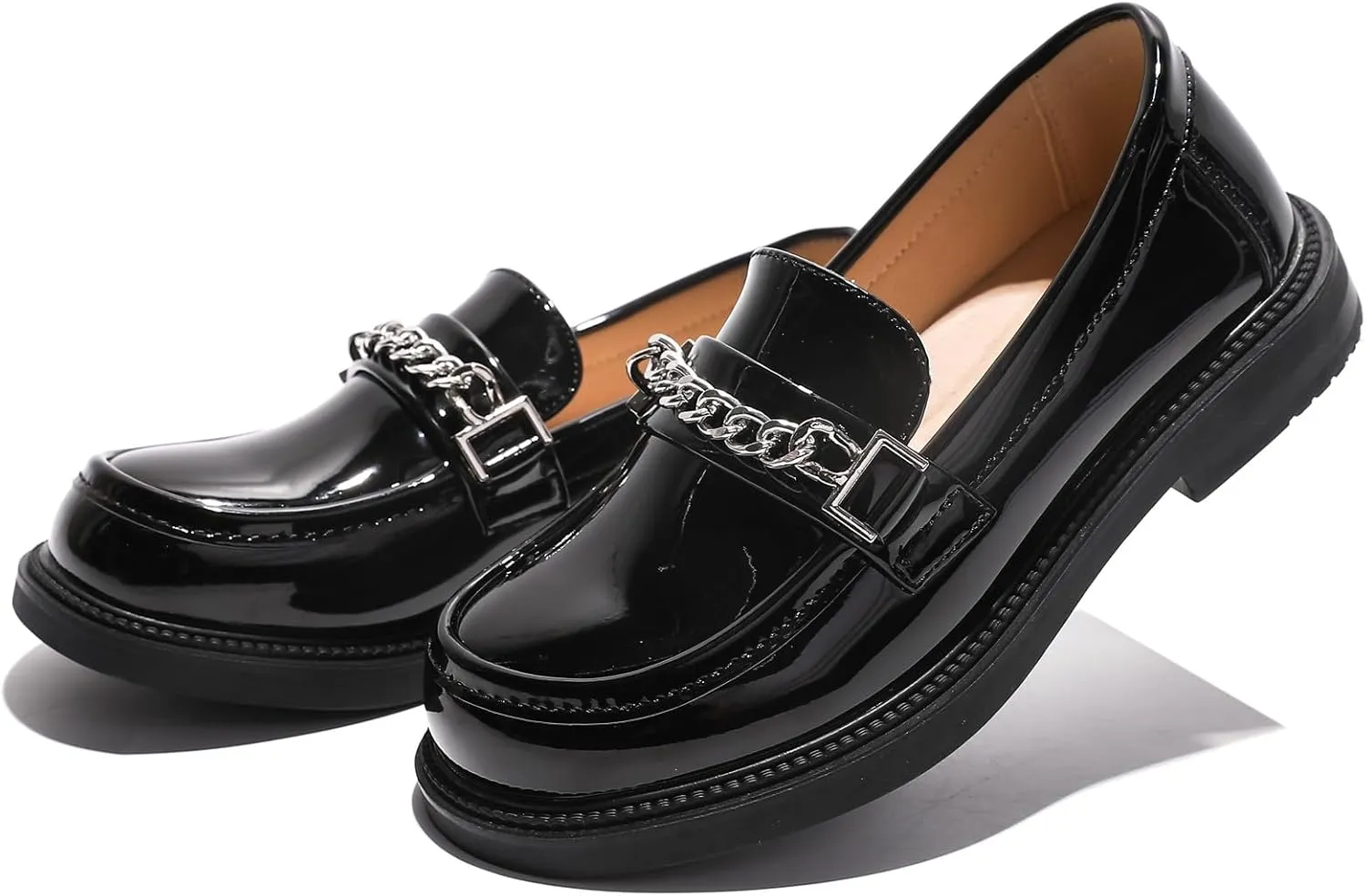 DADAWEN Girl's Loafers Slip On Round Toe Oxford Shoes Flats Church School Uniform Dress Shoes for Girls (Toddler/Little Kid/Big Kid)