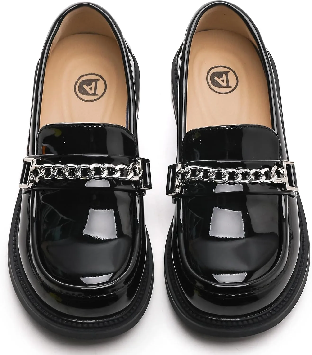 DADAWEN Girl's Loafers Slip On Round Toe Oxford Shoes Flats Church School Uniform Dress Shoes for Girls (Toddler/Little Kid/Big Kid)