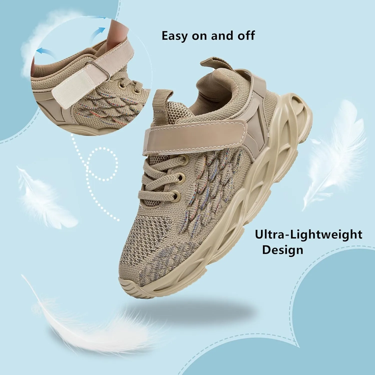 DADAWEN Toddler/Little Kid Sneakers for Boys Girls Lightweight Breathable Sports Athletic Running Tennis Shoes