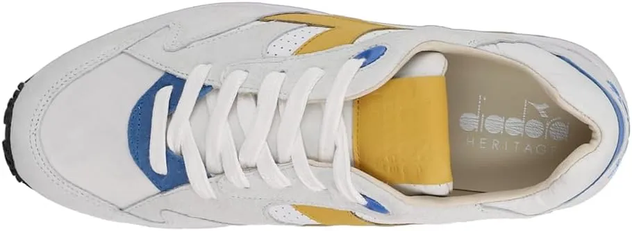 Diadora Mens Eclipse Italia Lace Up Sneakers Shoes Casual - White