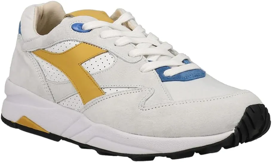 Diadora Mens Eclipse Italia Lace Up Sneakers Shoes Casual - White