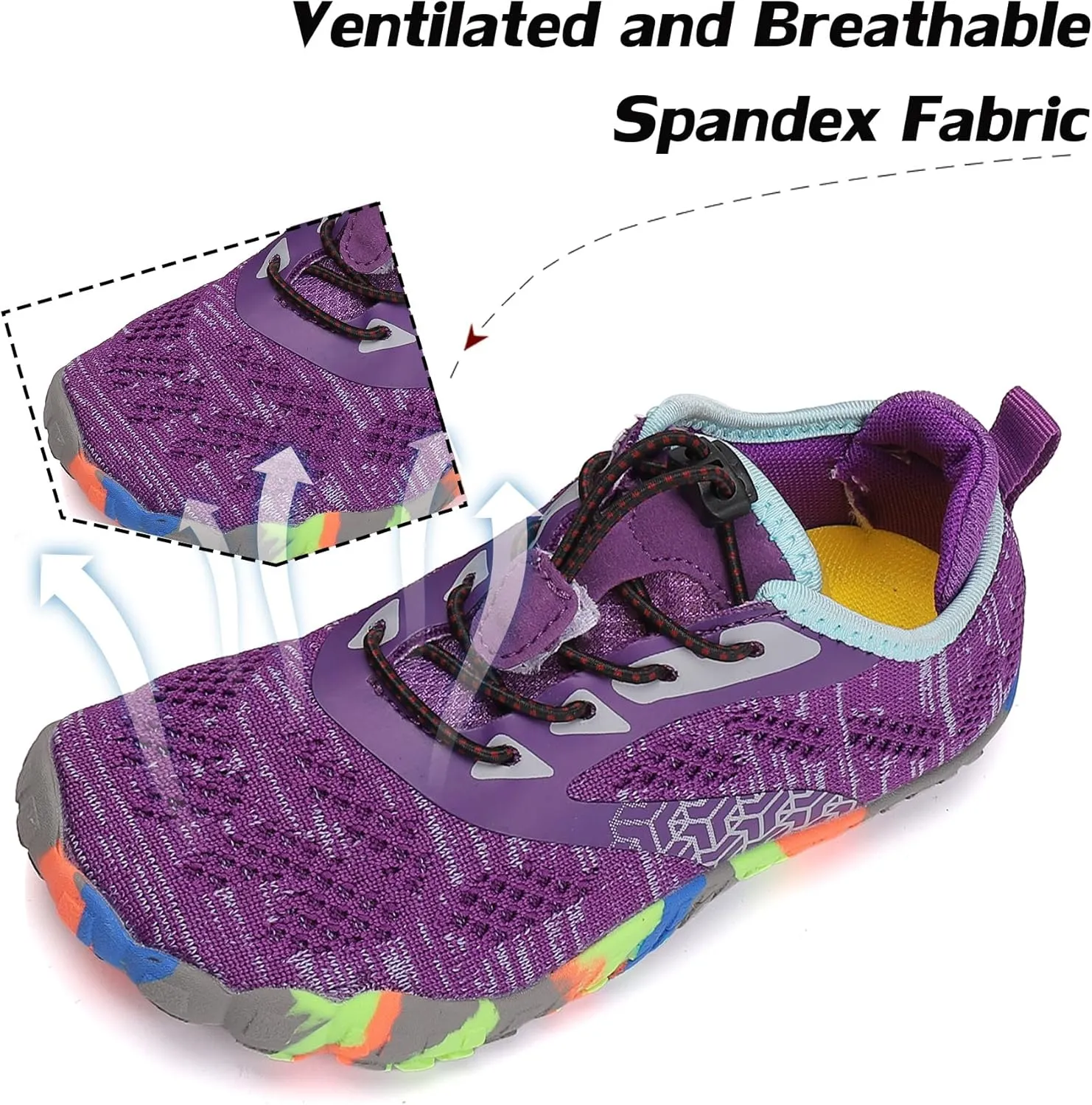 DimaiGlobal Kids Barefoot Shoes Boys Trail Running Shoes Girls Running Shoes Sneakers Athletic Tennis Shoes Toddler Little Kid Big Kid