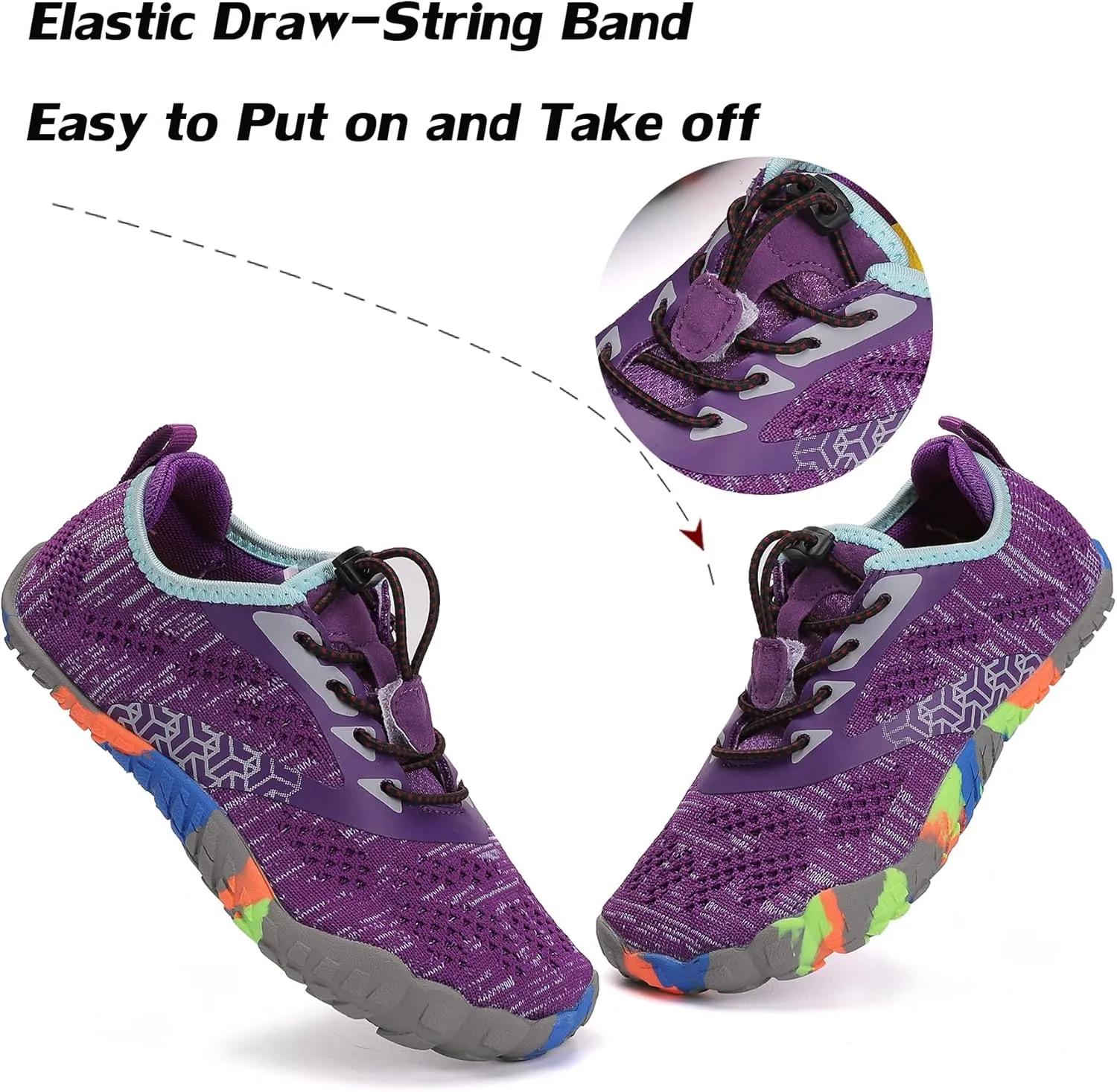 DimaiGlobal Kids Barefoot Shoes Boys Trail Running Shoes Girls Running Shoes Sneakers Athletic Tennis Shoes Toddler Little Kid Big Kid