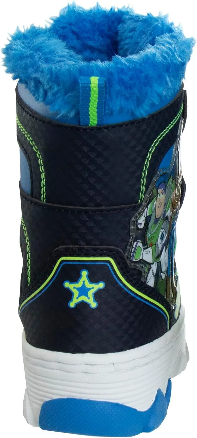Disney Mickey Mouse Toy Story Cars Snow Boots - Kids Water Resistant Winter Boots (Toddler/Little Kid)