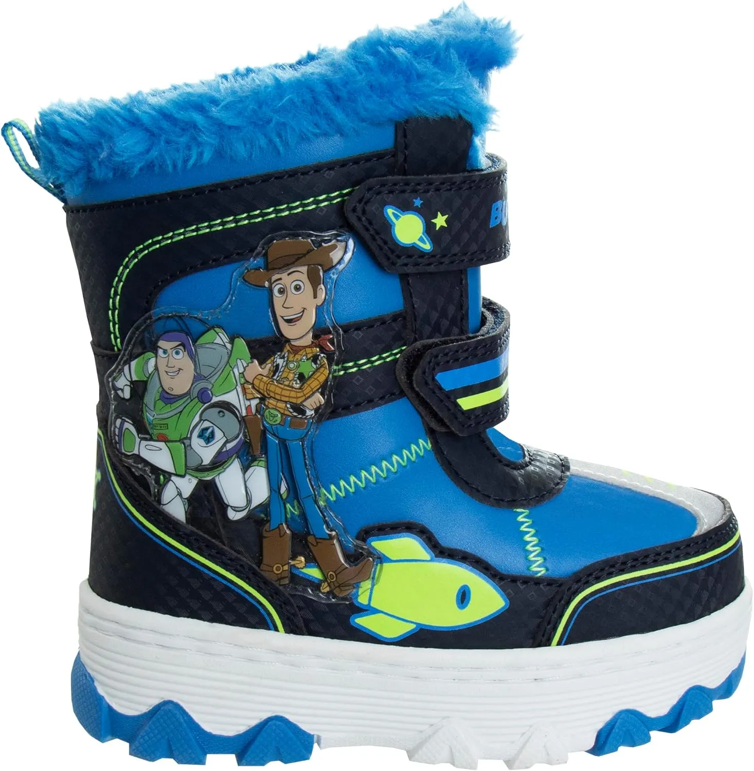 Disney Mickey Mouse Toy Story Cars Snow Boots - Kids Water Resistant Winter Boots (Toddler/Little Kid)