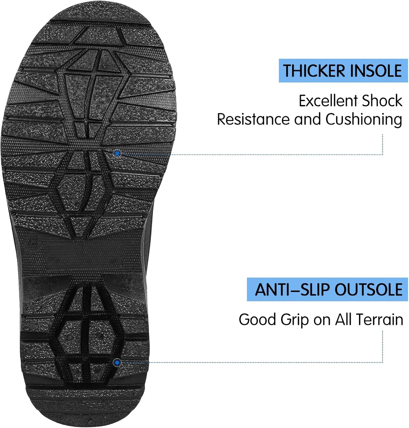 DKSUKO Men's Waterproof Neoprene Ankle Muck Boots,Durable Insulated Rubber Slip On Water Deck Boots,Outdoor Rain Footwear,Anti-Slip Mud Shoes