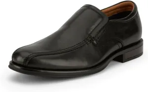 Dockers Mens Greer Dress Run Off Loafer Shoe, Black, 9.5 W