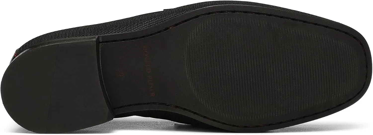 Donald Pliner Dannie Slip-On Leather Loafer - Stacked Heel – Classic Dress Loafers for Men, Memory Foam Insole, Men’s Driving Shoes, Leather Shoes for Men