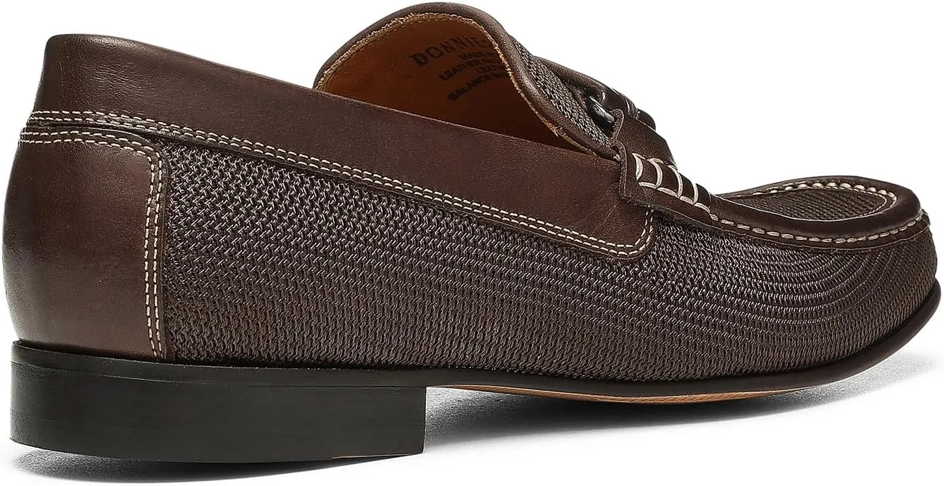 Donald Pliner Donnie Men’s Slip-On Loafer - Stacked Heel – Classic Dress Loafers for Men, Memory Foam Insole, Slip-On Shoes for Men, Comfortable Dress Shoes