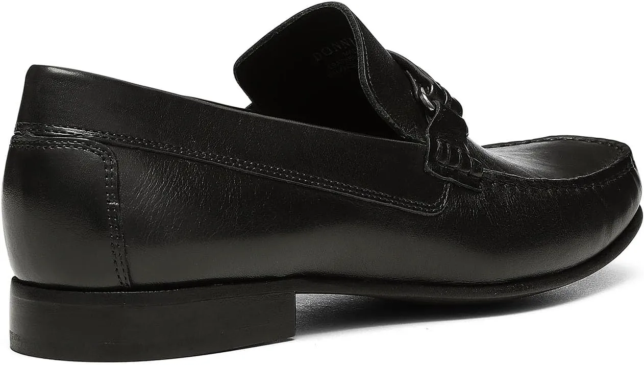 Donald Pliner Donnie Men’s Slip-On Loafer - Stacked Heel – Classic Dress Loafers for Men, Memory Foam Insole, Slip-On Shoes for Men, Comfortable Dress Shoes