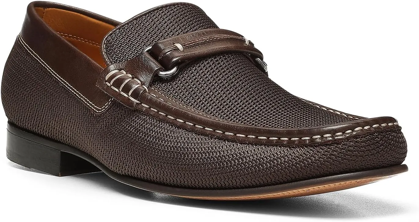 Donald Pliner Donnie Men’s Slip-On Loafer - Stacked Heel – Classic Dress Loafers for Men, Memory Foam Insole, Slip-On Shoes for Men, Comfortable Dress Shoes