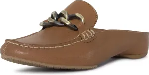 Donald Pliner Women's Bless Distressed Mules, Closed Toe Comfort Loafers, Slip On Mules for Women