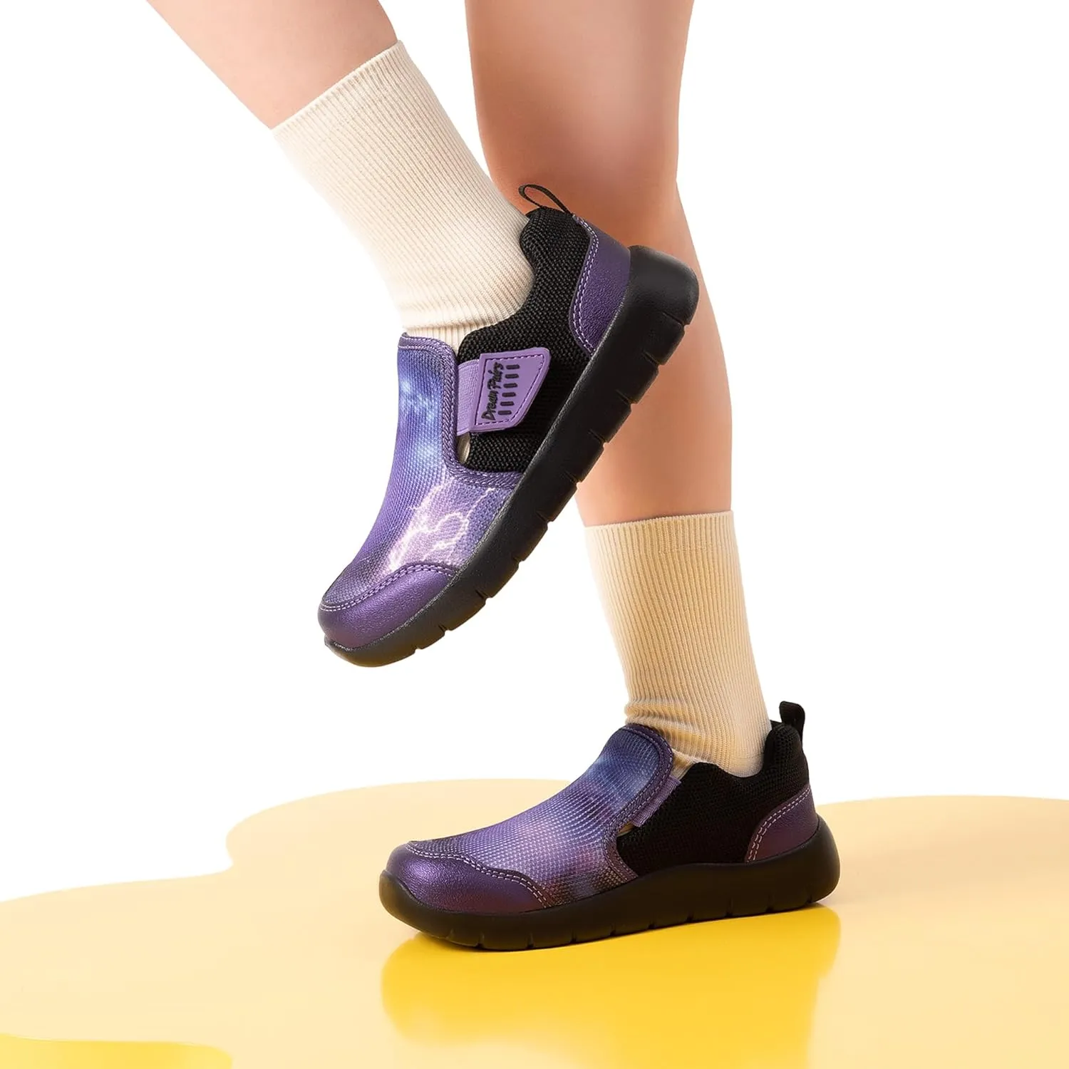 DREAM PAIRS Boys Girls Shoes Kids Slip on Tennis EZ-Ons MightyMovers Running Athletic Barefoot Zero Drop Sports Sneakers