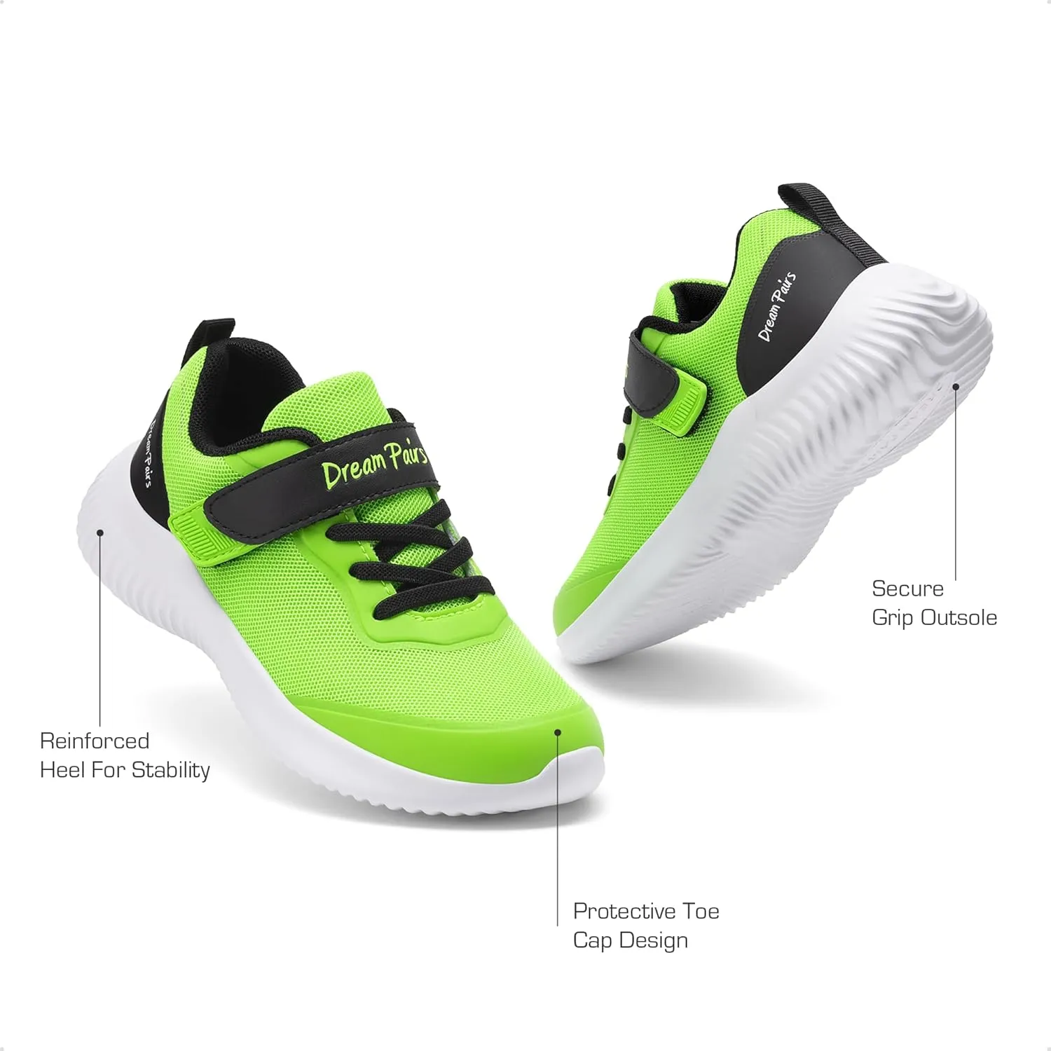 DREAM PAIRS Boys Girls Shoes Kids Tennis EZ-Ons BreezeRunners Running Sneakers