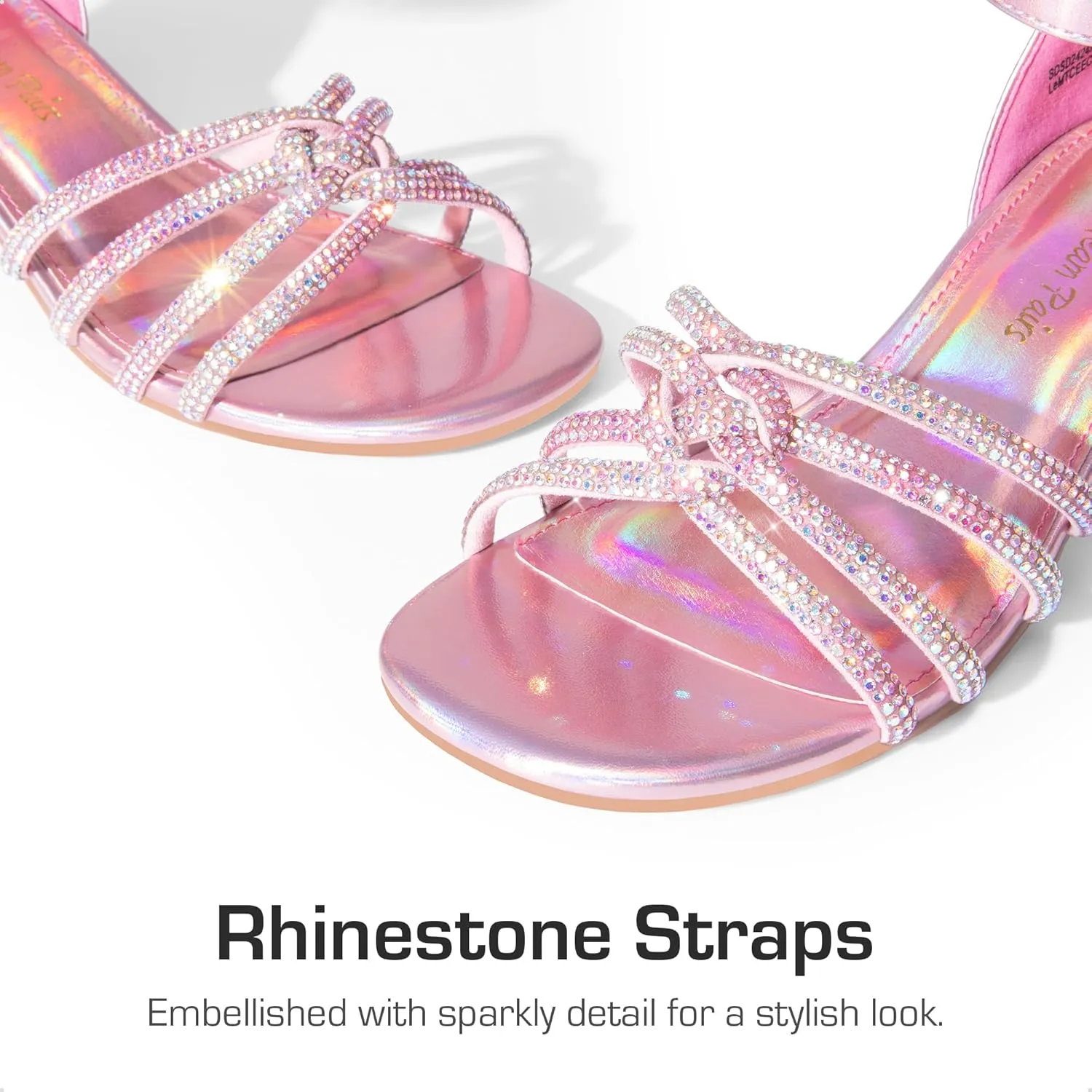 DREAM PAIRS Girls Dress Shoes Sandals Low Heels Ankle Strap Flower Wedding Party Shoes for Little Kid/Big Kid