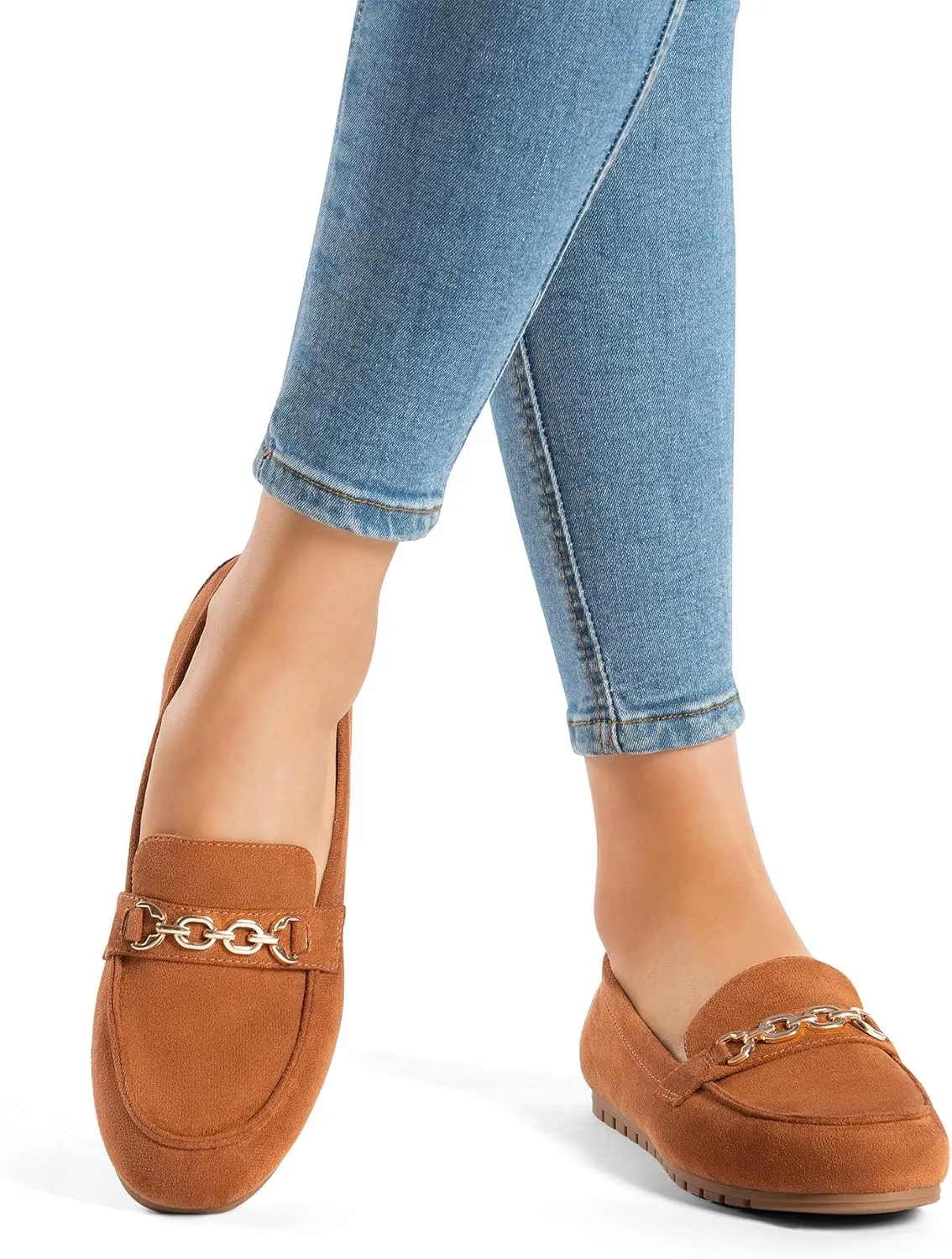 DREAM PAIRS Loafers for Women Casual Comfortable Slip On Flat Shoes Lightweight Leisure Work Shoes Comfort Walking Shoes