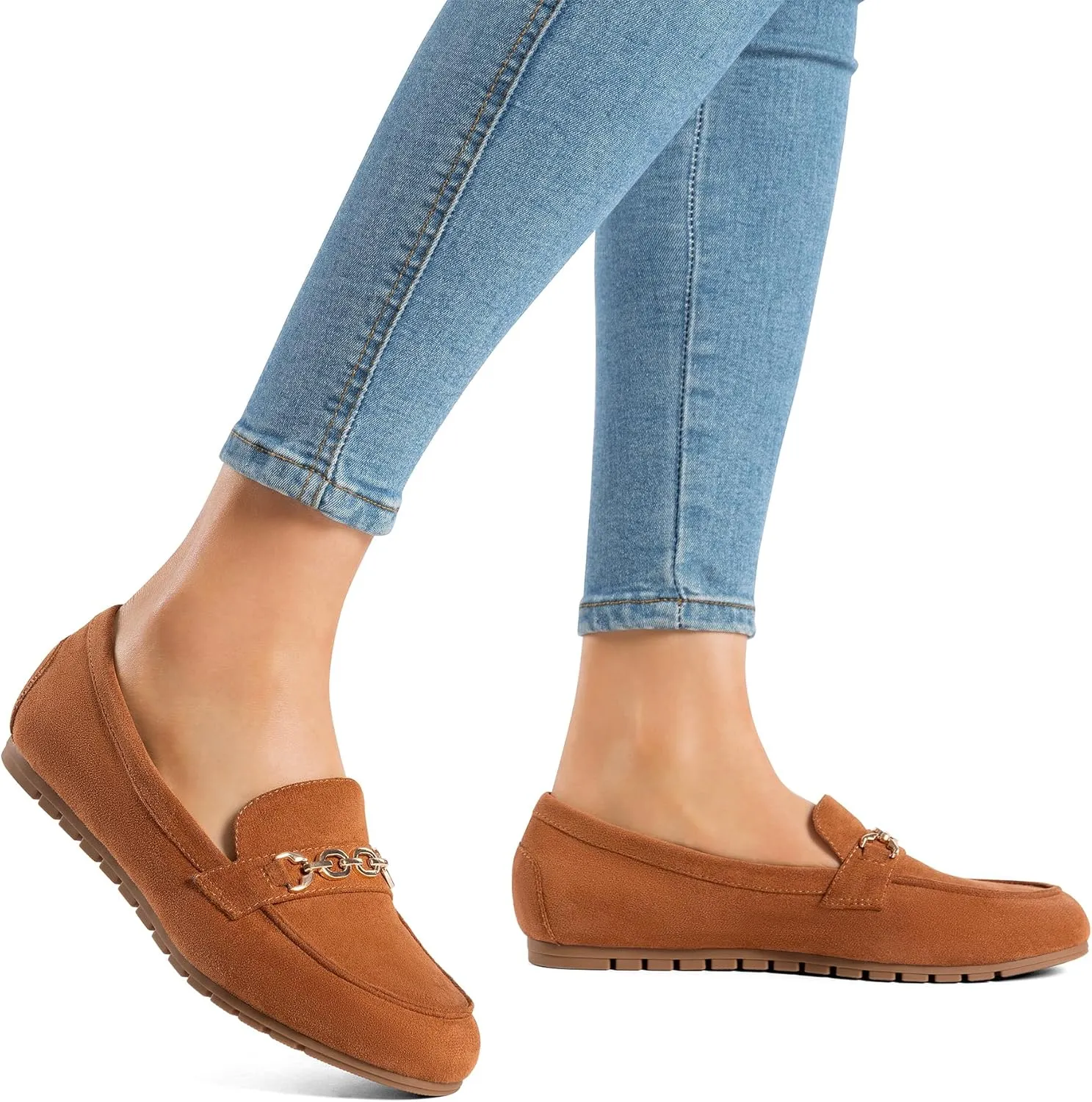 DREAM PAIRS Loafers for Women Casual Comfortable Slip On Flat Shoes Lightweight Leisure Work Shoes Comfort Walking Shoes