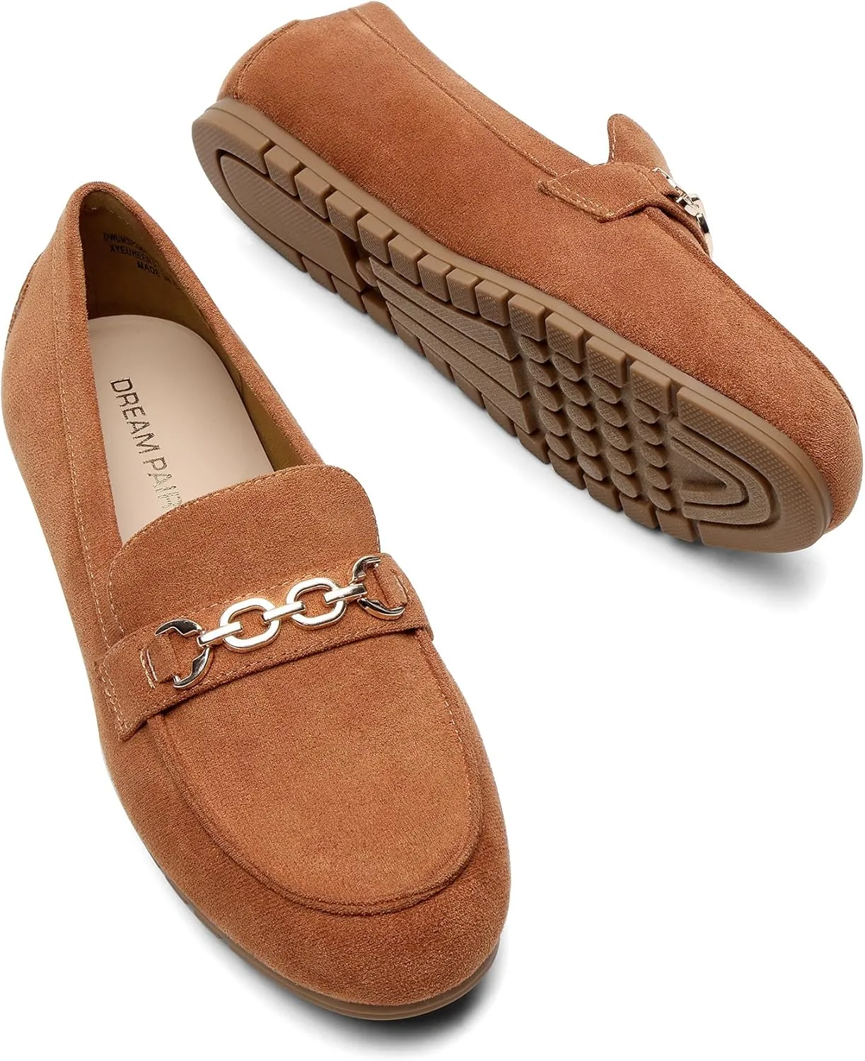 DREAM PAIRS Loafers for Women Casual Comfortable Slip On Flat Shoes Lightweight Leisure Work Shoes Comfort Walking Shoes
