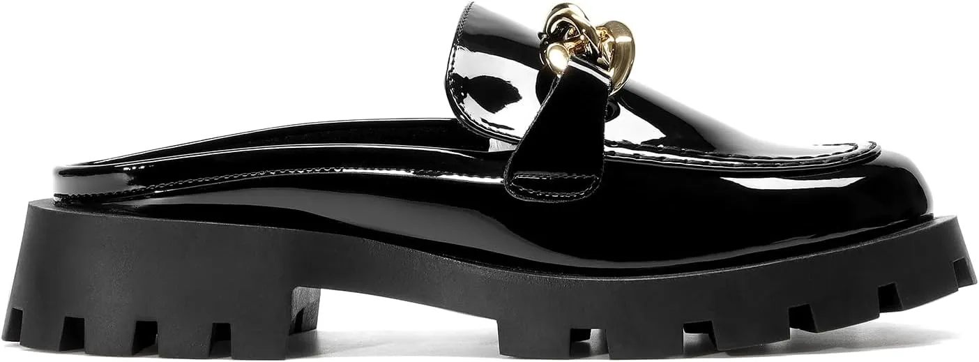 DREAM PAIRS Mules for Women Slip On Shoes Platform Thick Comfortable Women’s Chunky Flat Slides Slippers Loafers