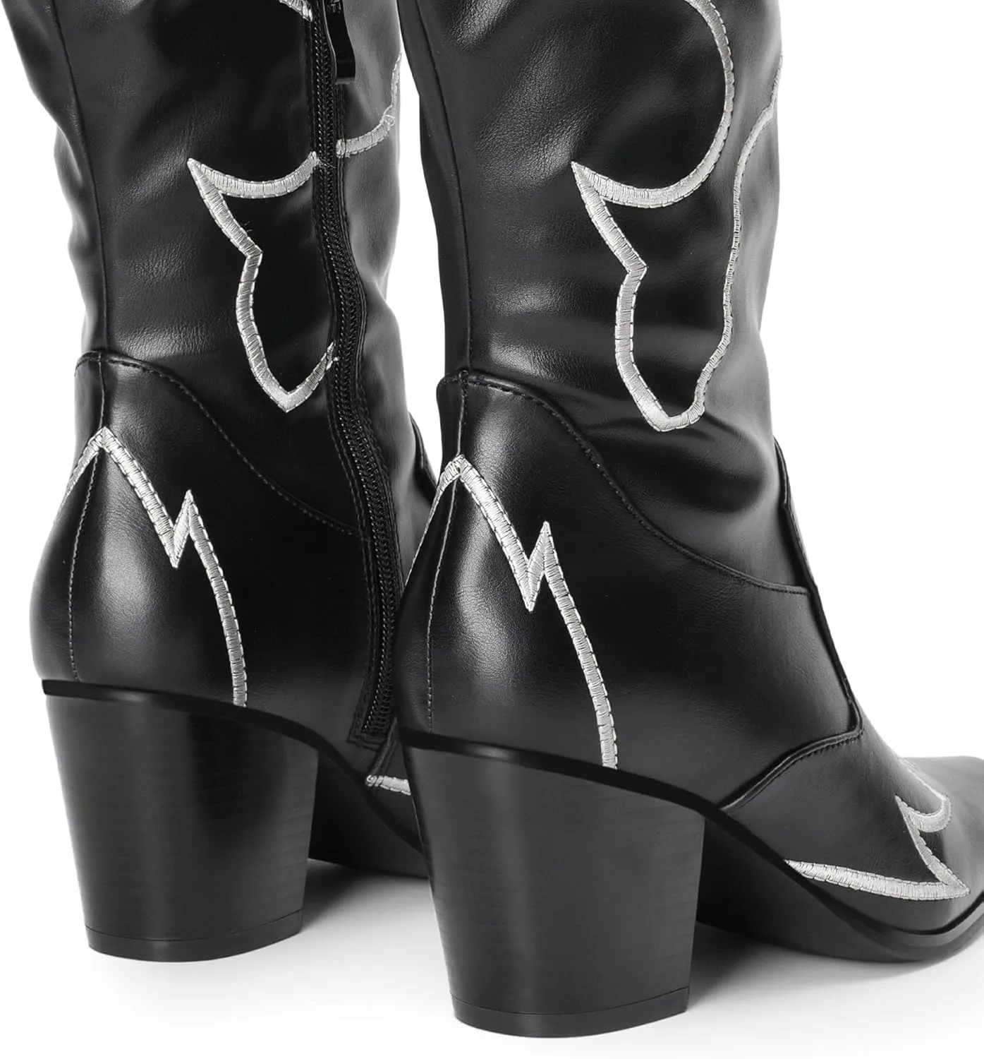 DREAM PAIRS Western Cowboy Boots Over The Knee Western Cowgirl Boots Women Thigh High Boots