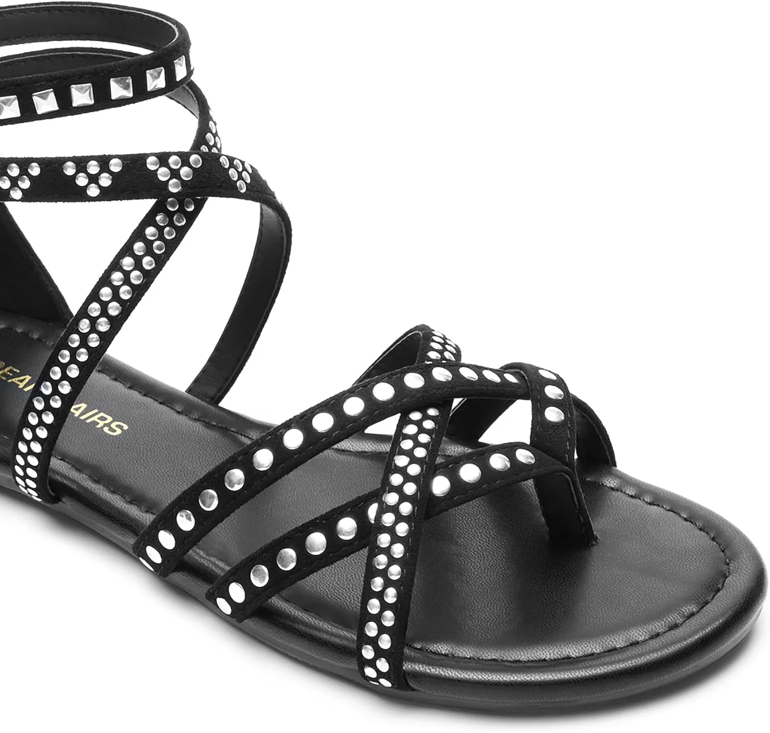DREAM PAIRS Women's Dressy Gladiator Summer Cross Strappy Sandals Comfort Flat Casual Beach Fisherman Thong Sandals