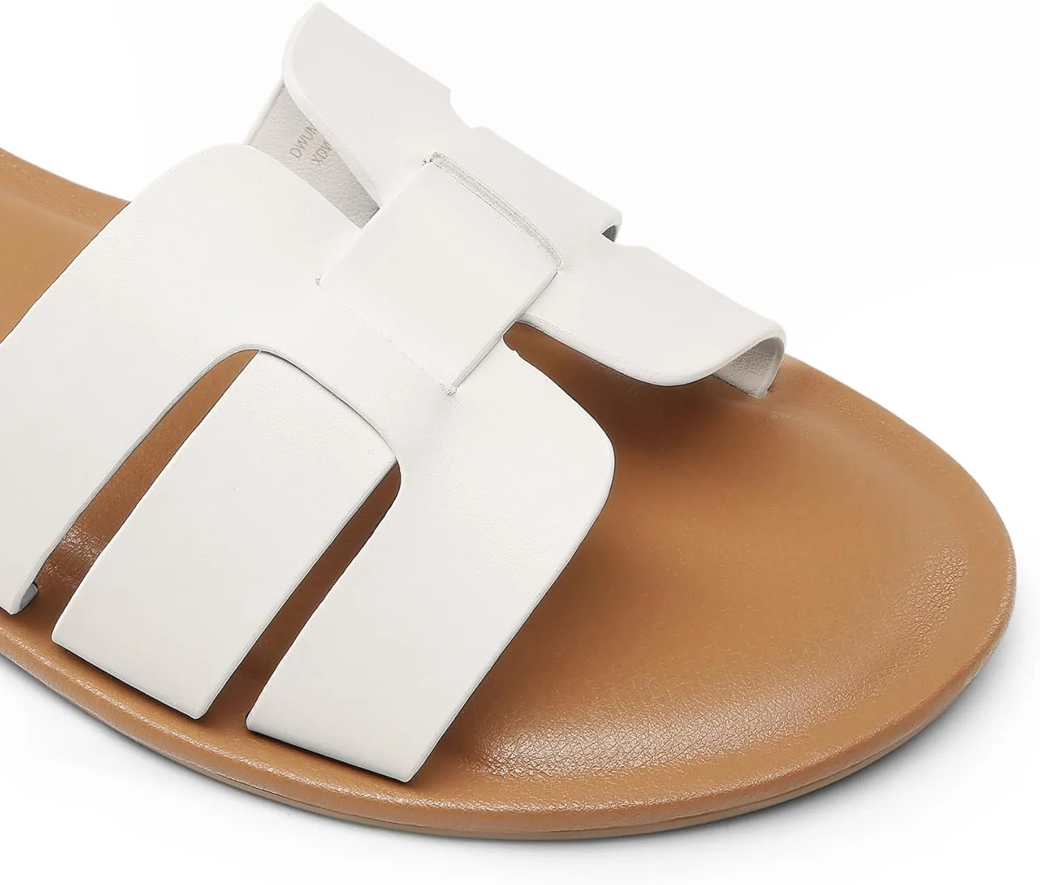 DREAM PAIRS Women's Dressy Slide Sandals Slip-on Open Round Toe Flat Sandals Fashion Casual Comfortable Summer Beach Walking Slides