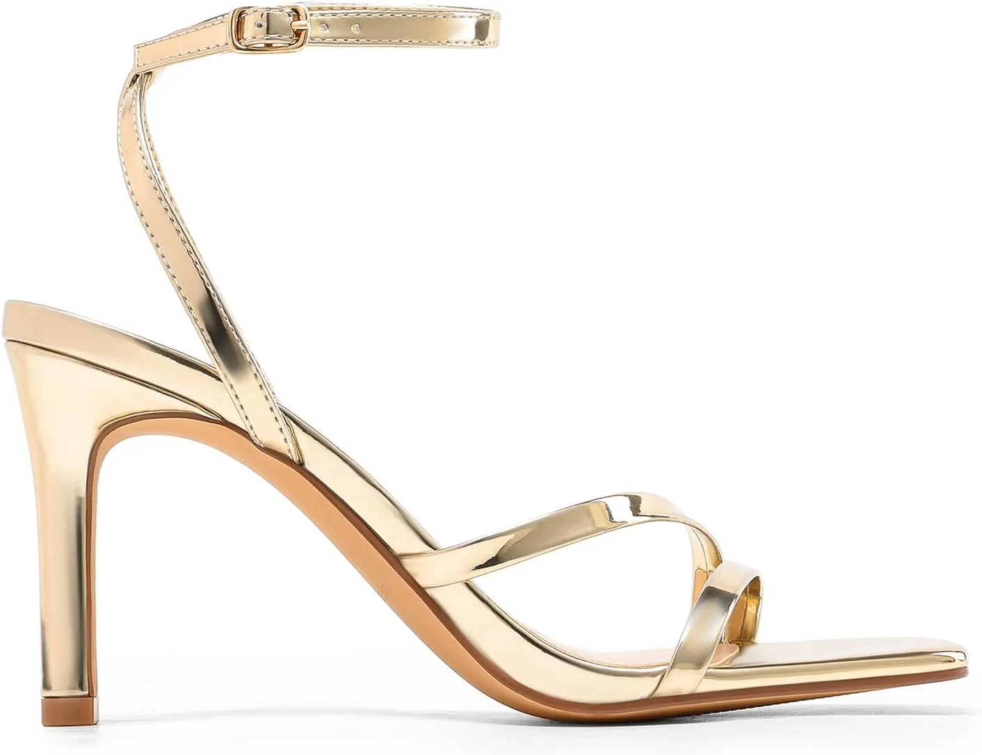 DREAM PAIRS Women’s High Stilettos Heels Open Toe Square Sandals Ankle Strap Pumps Sexy Comfort Strappy Dress Shoes Party Wedding Heeled Sandals