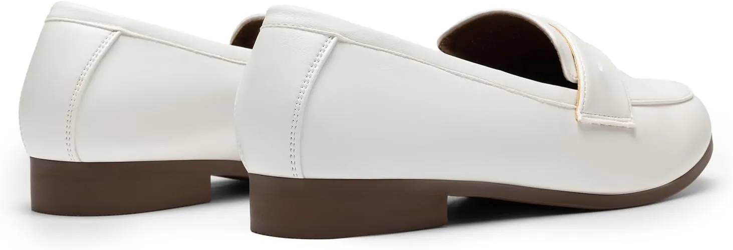 DREAM PAIRS Women's Loafers Penny Loafers Fashion Comfortable Slip On Flats for Women Dressy Shoes Work Office