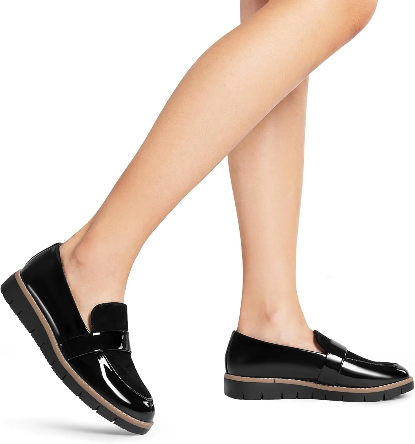 DREAM PAIRS Women's Loafers, Slip-On Business Casual Work Shoes