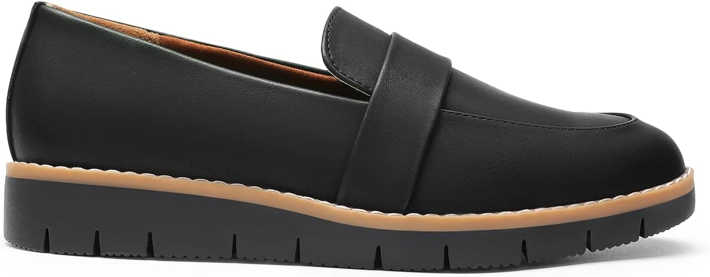 DREAM PAIRS Women's Loafers, Slip-On Business Casual Work Shoes