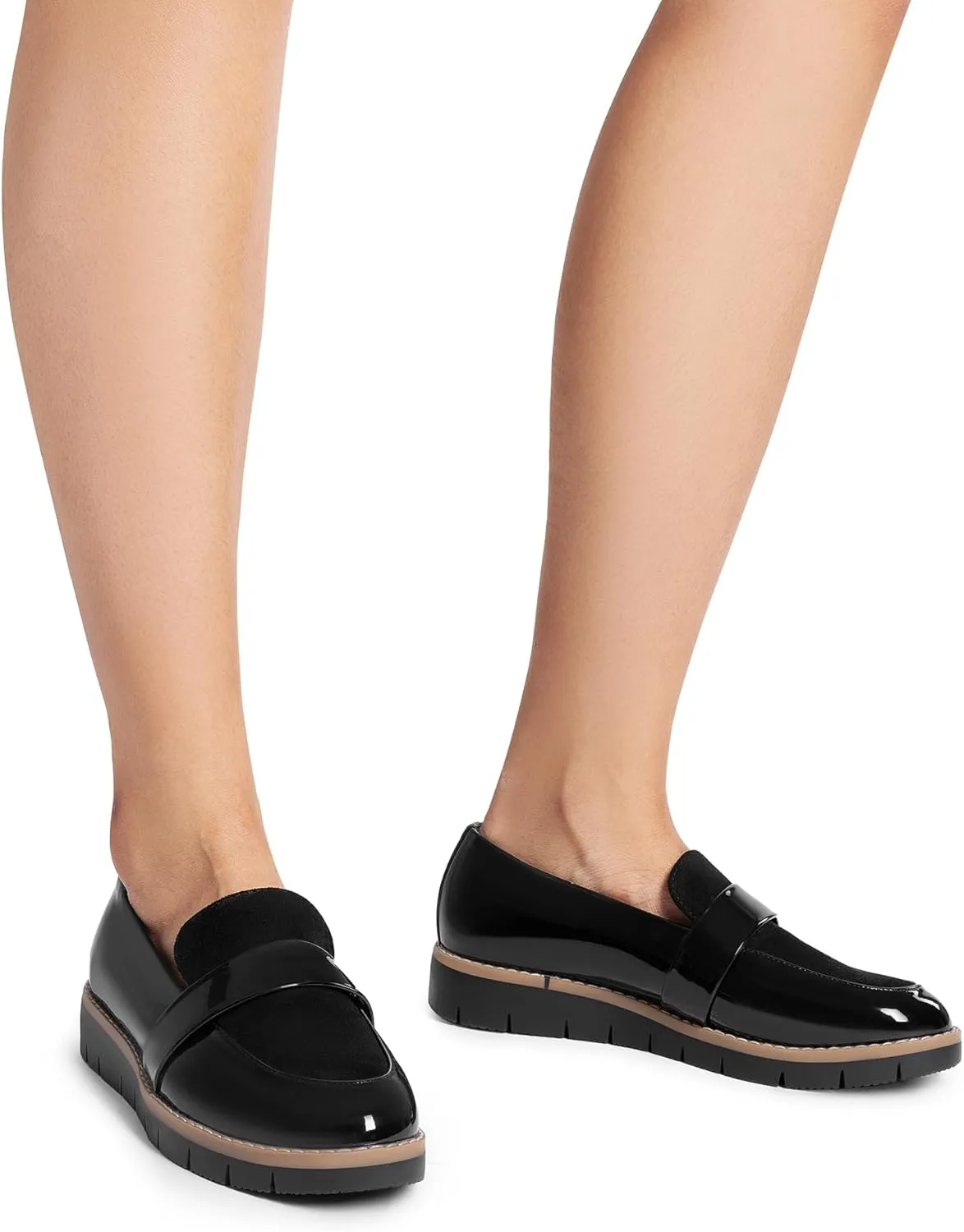 DREAM PAIRS Women's Loafers, Slip-On Business Casual Work Shoes