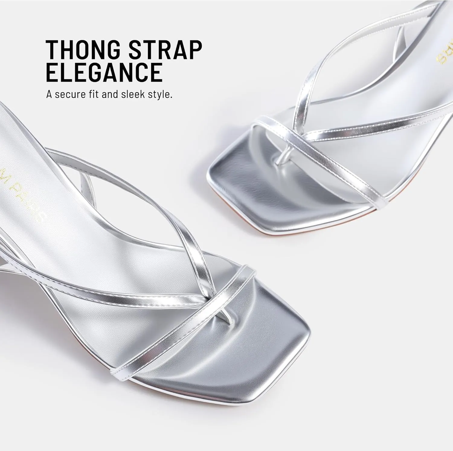DREAM PAIRS Women's Low Kitten Heels Strappy Design with Lace Up Open Square Toe Thong Ankle Strap Shoes Fashionable Sexy Sylvestra Heeled Sandals for Dressy Occasions
