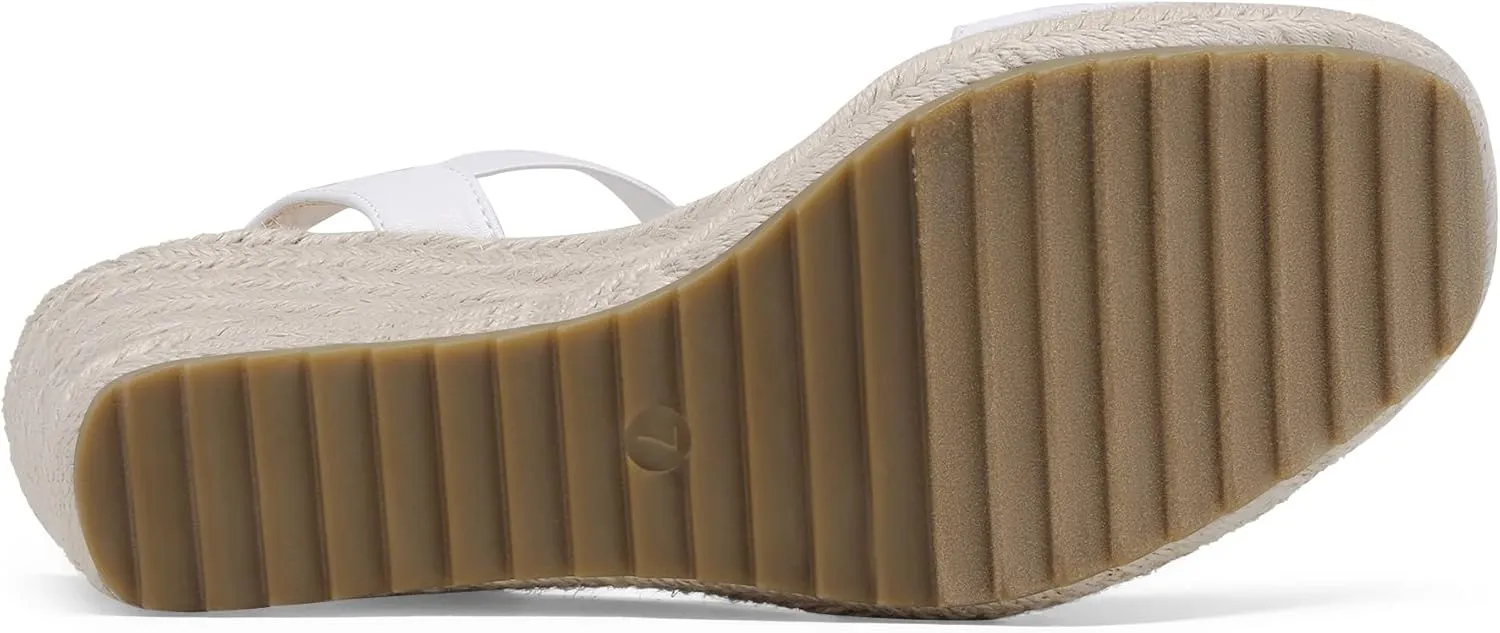 DREAM PAIRS Womens Open Toe Espadrilles Dressy Platform Sandals Slip on Elastic Ankle Strap Wedges Sandals