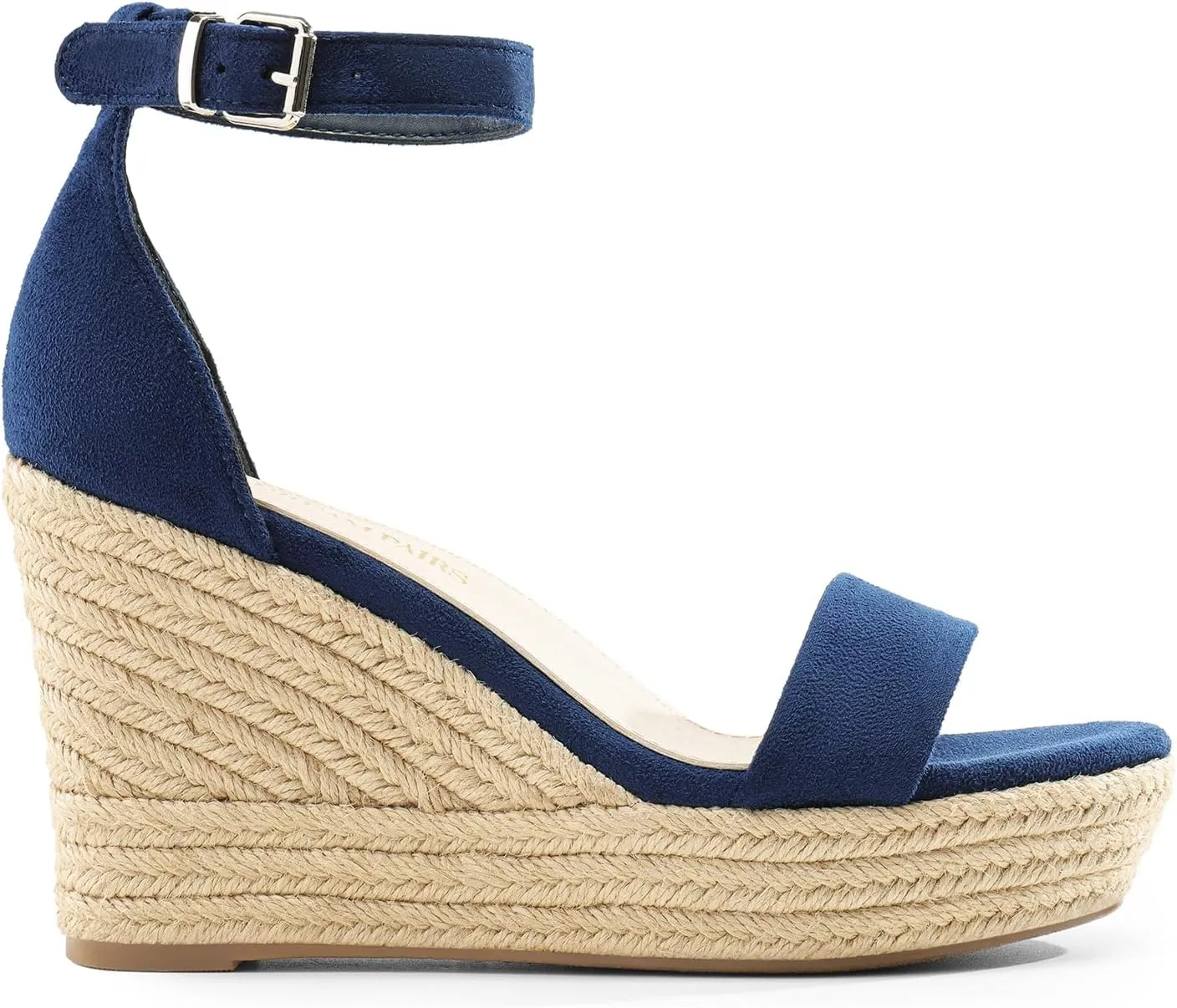 DREAM PAIRS Women's Platform Wedges Sandals, Comfortable Open Toe Espadrilles Sandals Dressy Buckle Ankle Strap Summer Shoes