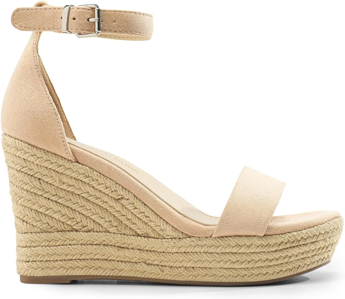 DREAM PAIRS Women's Platform Wedges Sandals, Comfortable Open Toe Espadrilles Sandals Dressy Buckle Ankle Strap Summer Shoes