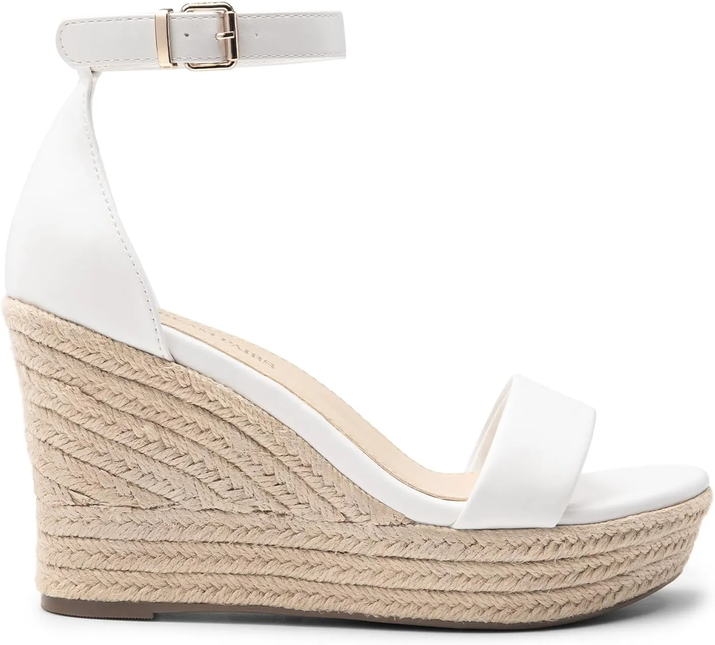 DREAM PAIRS Women's Platform Wedges Sandals, Comfortable Open Toe Espadrilles Sandals Dressy Buckle Ankle Strap Summer Shoes