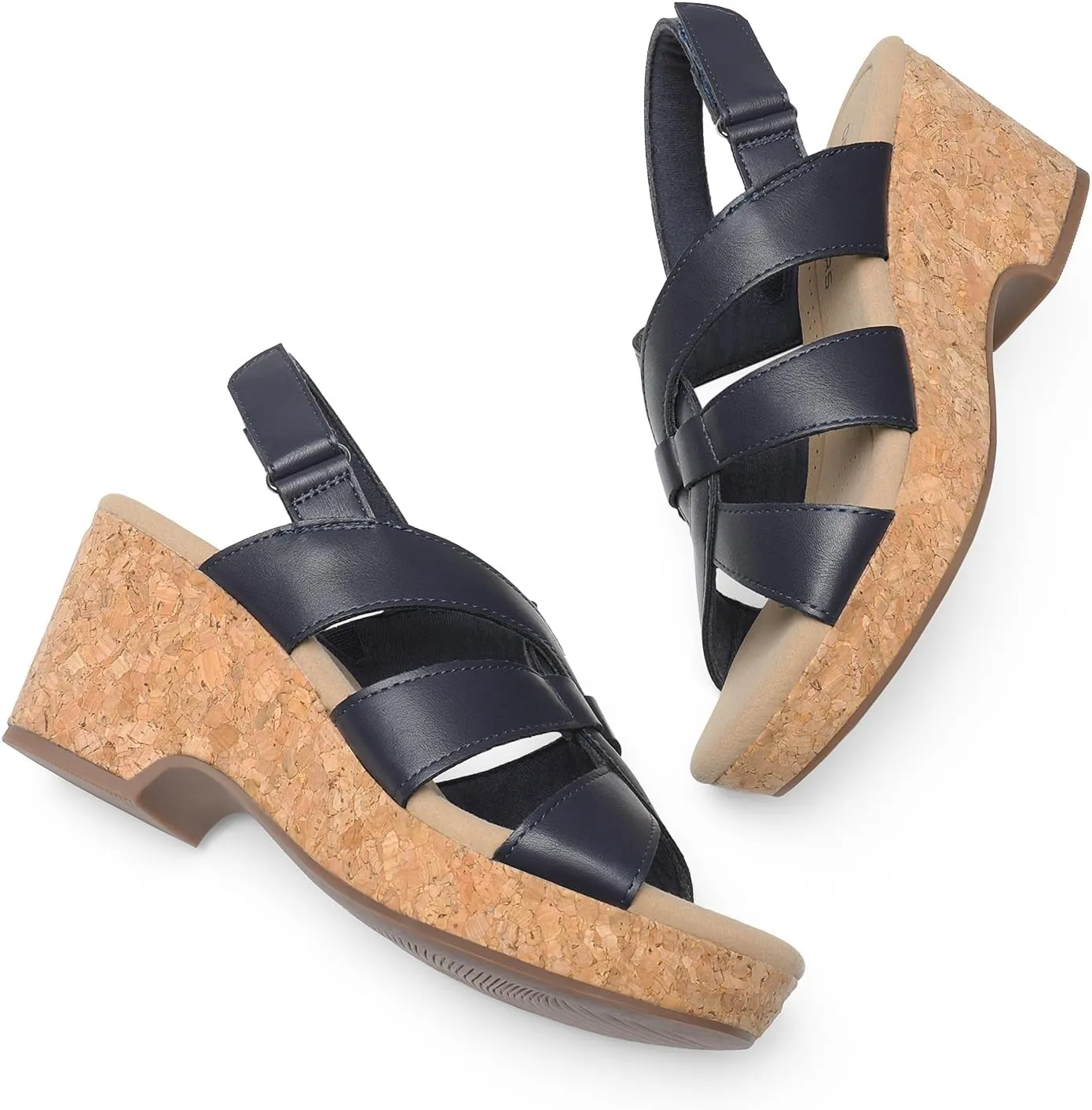 DREAM PAIRS Women's Wedge Sandals Comfortable Open Toe Platform Casual Dressy Cork Summer Dress Shoes