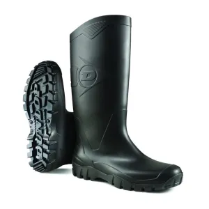 DUNLOP Protective Footwear, Dane, 100% Waterproof PVC, Lightweight and Durable Protective Footwear, MD0HD01.13, Size 13, Black