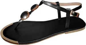 Eduavar Wedge Sandals for Women, Sandals Women Lace Trim Ring Toe Floral Flat Sandals Dressy Summer Beach Sandals
