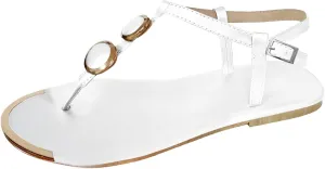 Eduavar Wedge Sandals for Women, Sandals Women Lace Trim Ring Toe Floral Flat Sandals Dressy Summer Beach Sandals