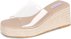 Erocalli Platform Espadrilles for Women Wedge Sandals Open Toe Slip On Bohemia Beach Sandals