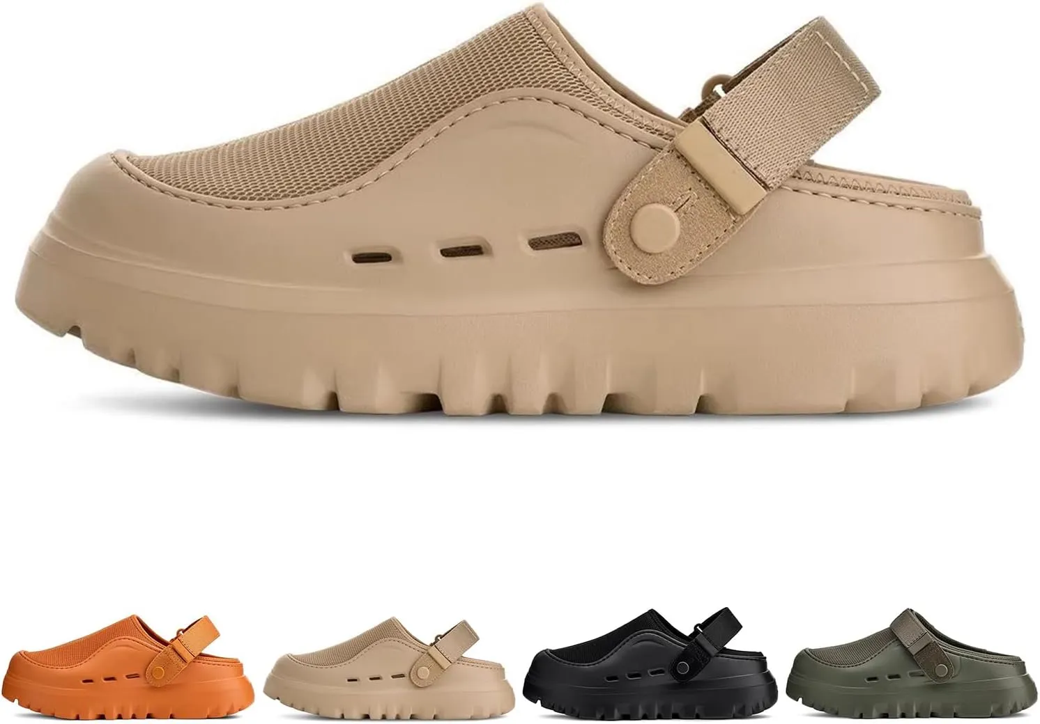 Fashion Platform Clogs Sandals for Women's Casual Adjustable Indoor Non Slip Comfortable Outdoor Men Slippers Women's Mules & Clogs